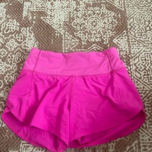 Lululemon Speed Up Shorts 4” Sonic Pink